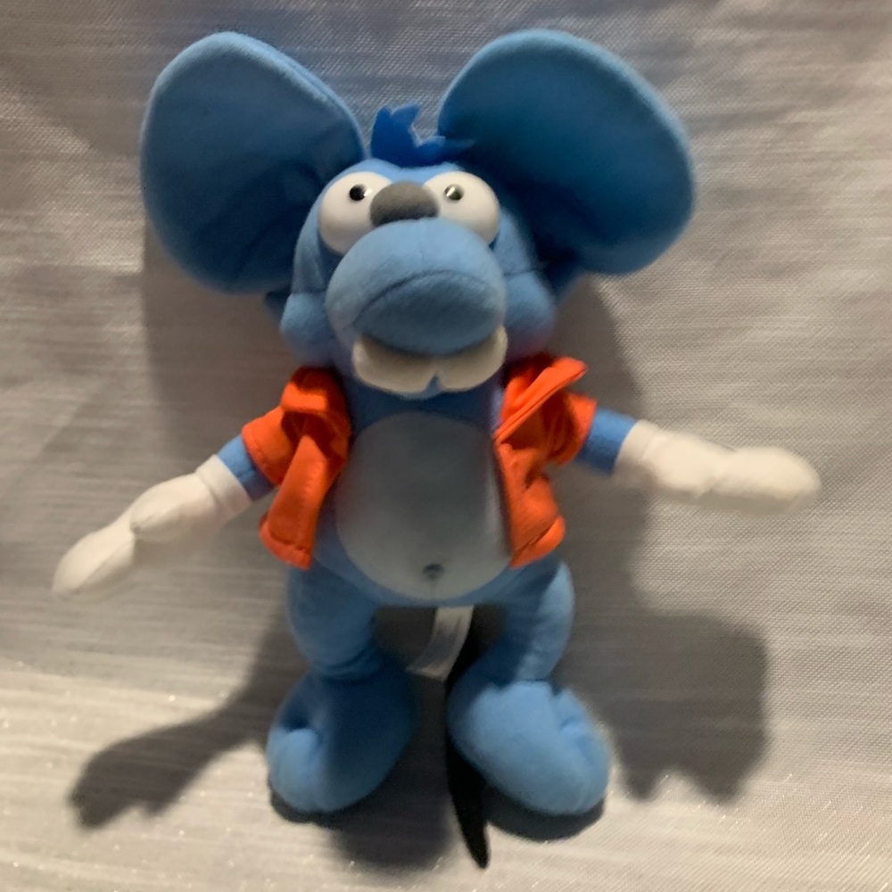 The Simpsons 11" Plush Itchy Mouse Blue Stuffed Rat Toy Doll Toy Factory